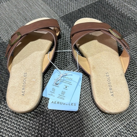 Aerosoles Pierra Slip on, criss-cross sandals,supportive,light,flexible,stable - Picture 7 of 7